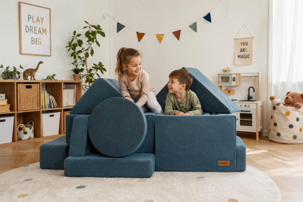 The Zonky Play Sofa: A Modular, Washable Kids Sofa That Grows with Imagination image